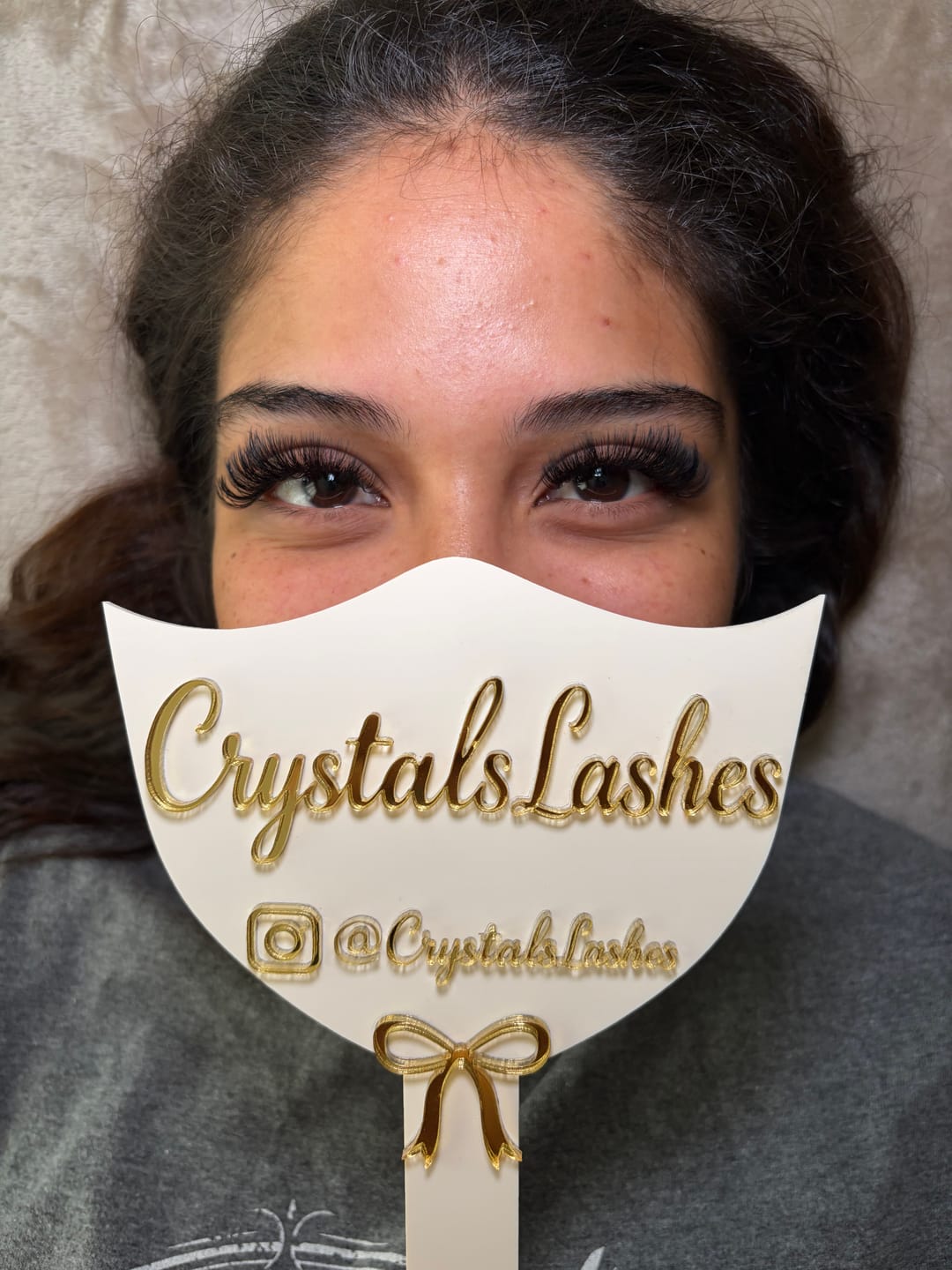 Customer photo review of Premium Eyelash Extensions 0.03mm
