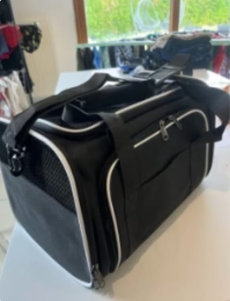 Customer photo review of Expandable Cat Travel Carrier