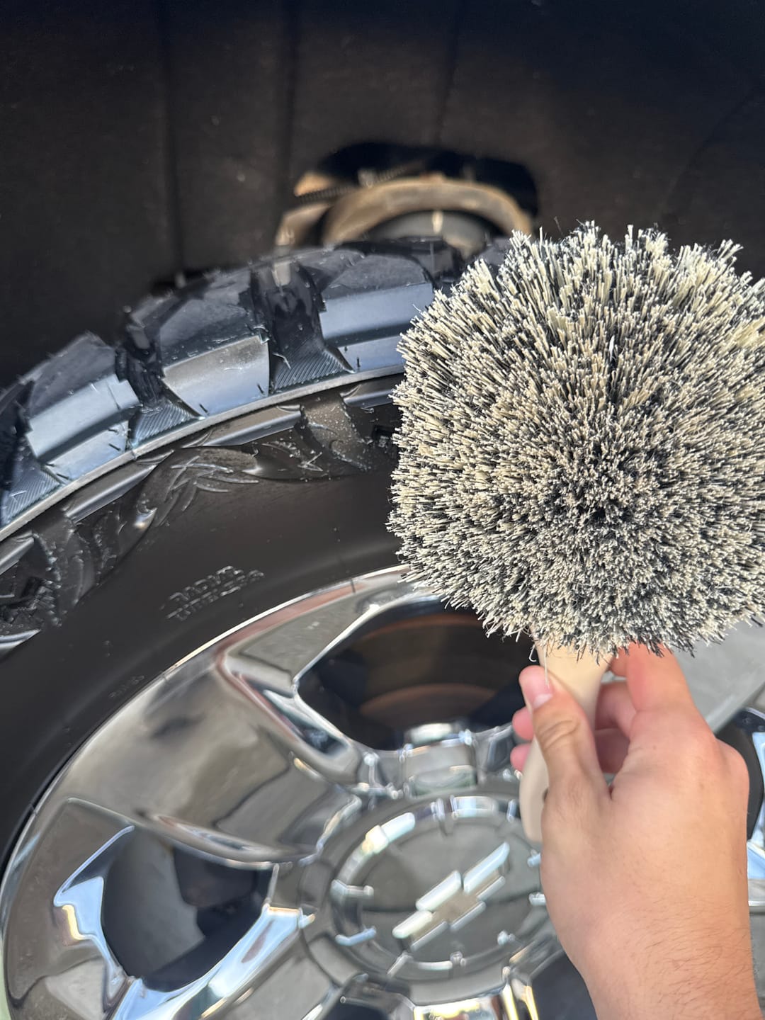 Customer photo review of Tire Dressing Brush