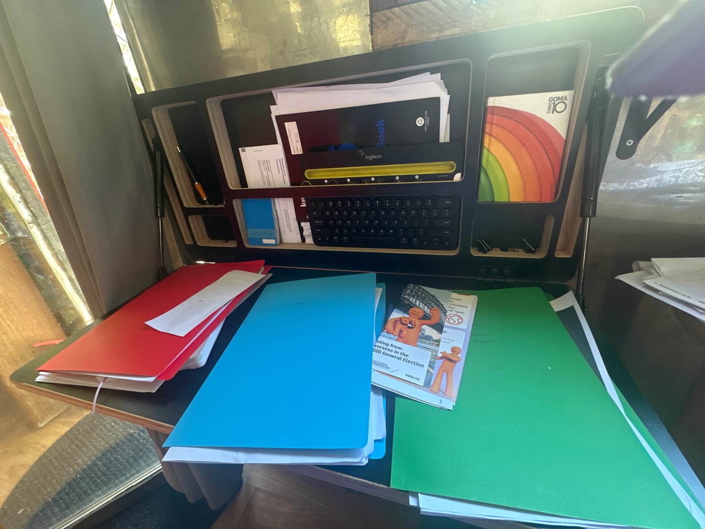 Customer photo review of Wall Mounted Foldaway Murphy Desk