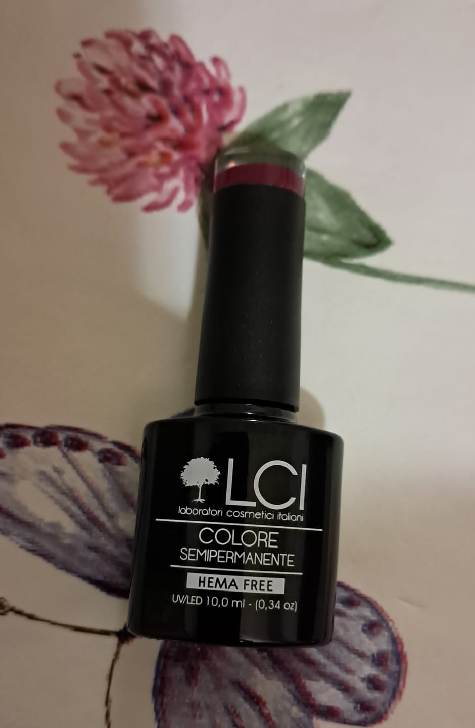 Customer photo review of Smalto Semipermanente LCI -  Rosso scuro