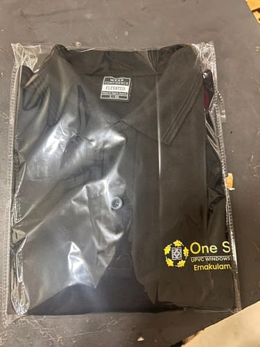 Customer photo review of Customized Polo T-Shirt With Your Company Logo | PrintMine.in