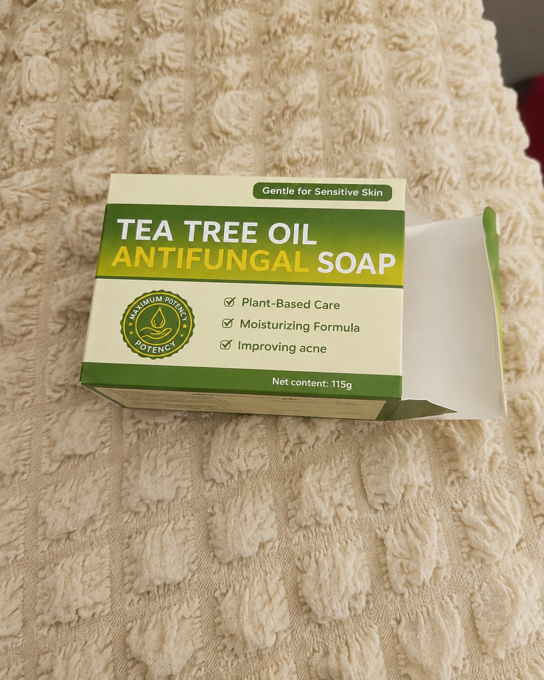 Customer photo review of Jabón de Tea Tree para la Comezón debajo del Busto