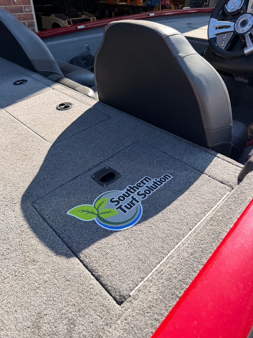 Customer photo review of Custom Carpet Graphic