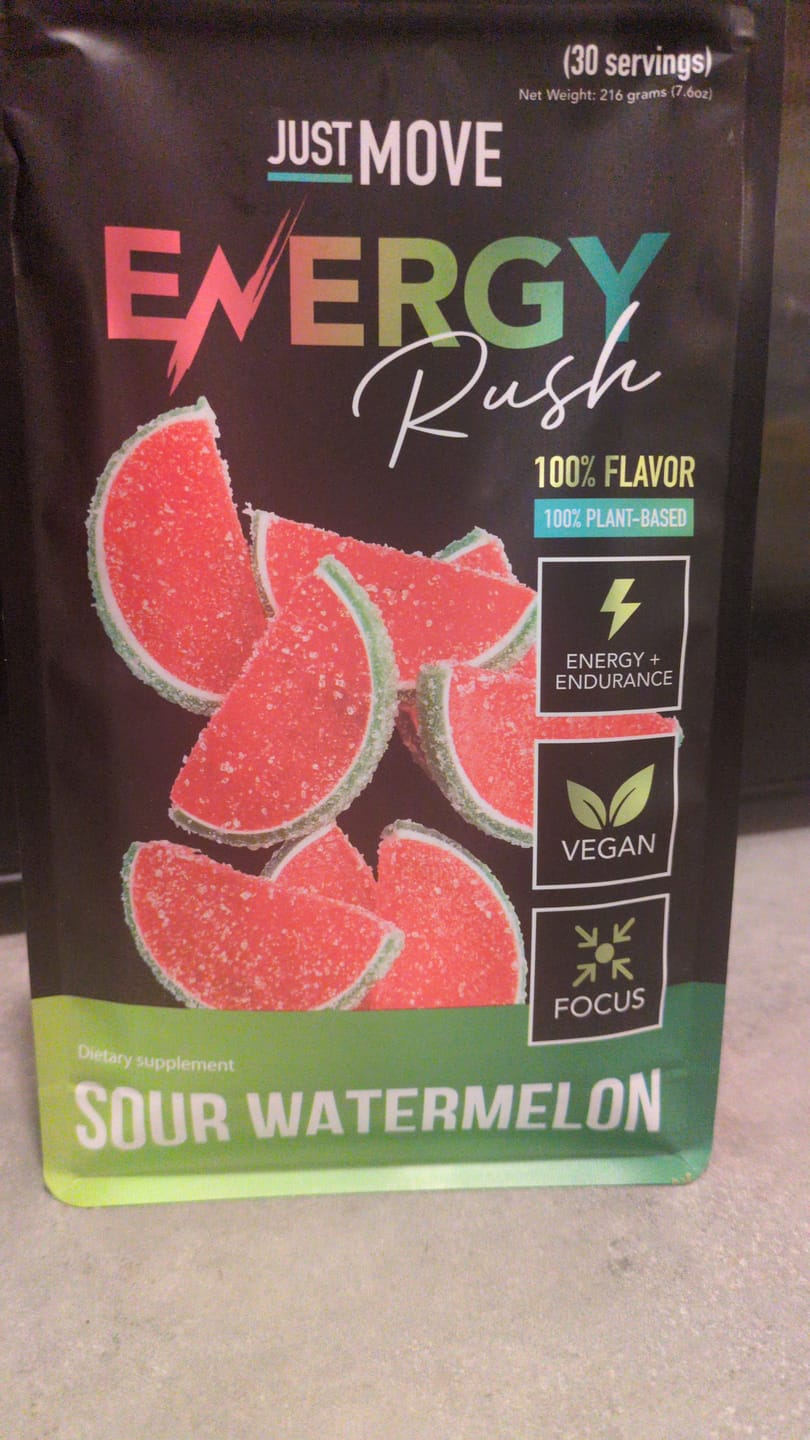 Customer photo review of Sour Watermelon Energy Rush - Pre Workout
