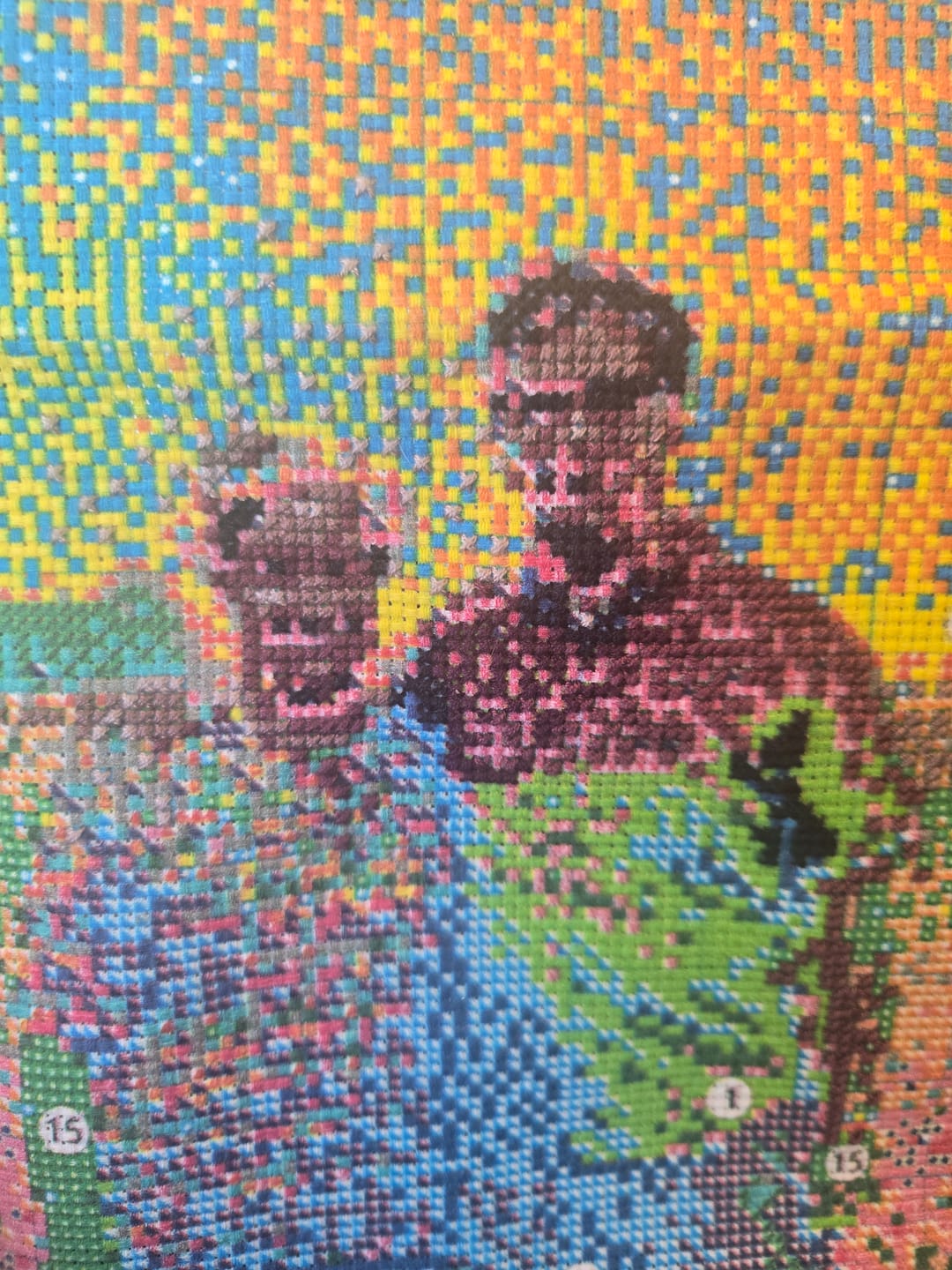 Customer photo review of Custom Cross Stitch Tapestry Kit | Just Upload Your Photo!