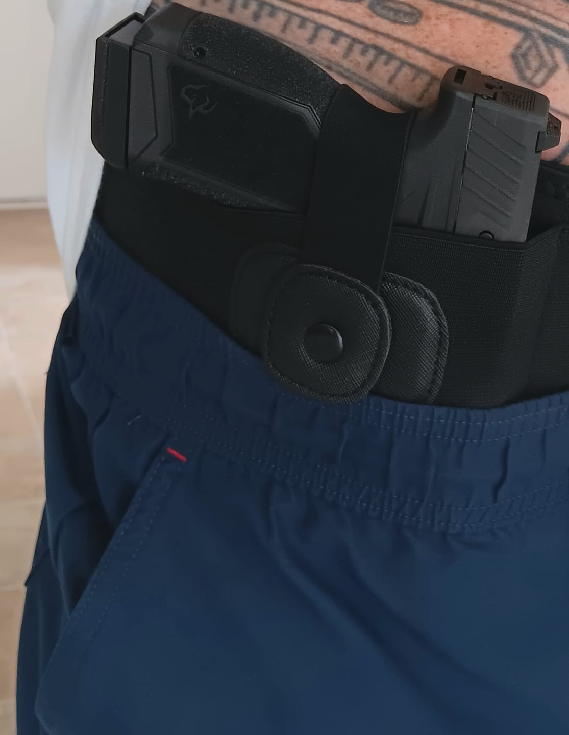 Customer photo review of BravoBelt Belly Band Holster for Concealed Carry - Unisex - Black