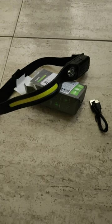Customer photo review of USB Rechargeable LED Sensor Headlamp XPE+COB Headlight Led Head Torch Camping Search Light Head Flashlight for Fishing Lantern