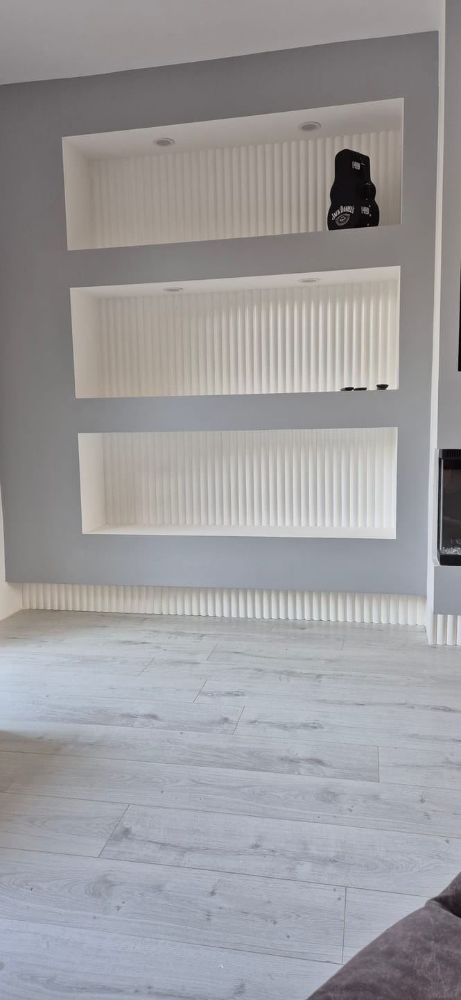 Customer photo review of Paintable MDF Wall Panel 240cm x 60cm