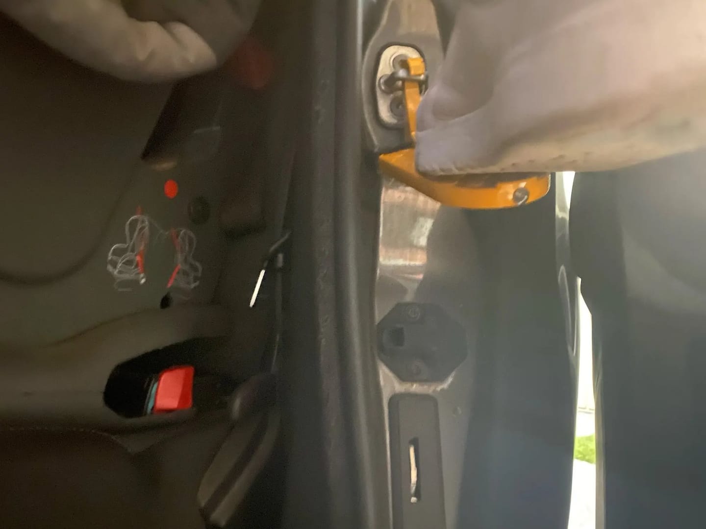 Customer photo review of BOLTHUT™ Folding Car Door Step — Roof Rack Access Foot Pedal
