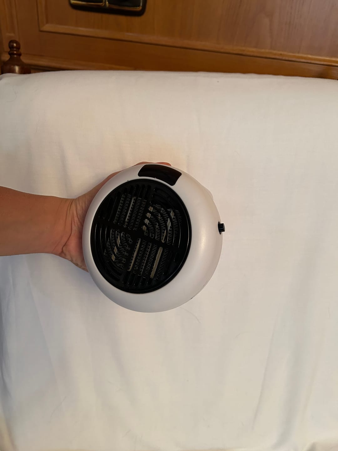 Customer photo review of minicalefactor termocerámico portatil