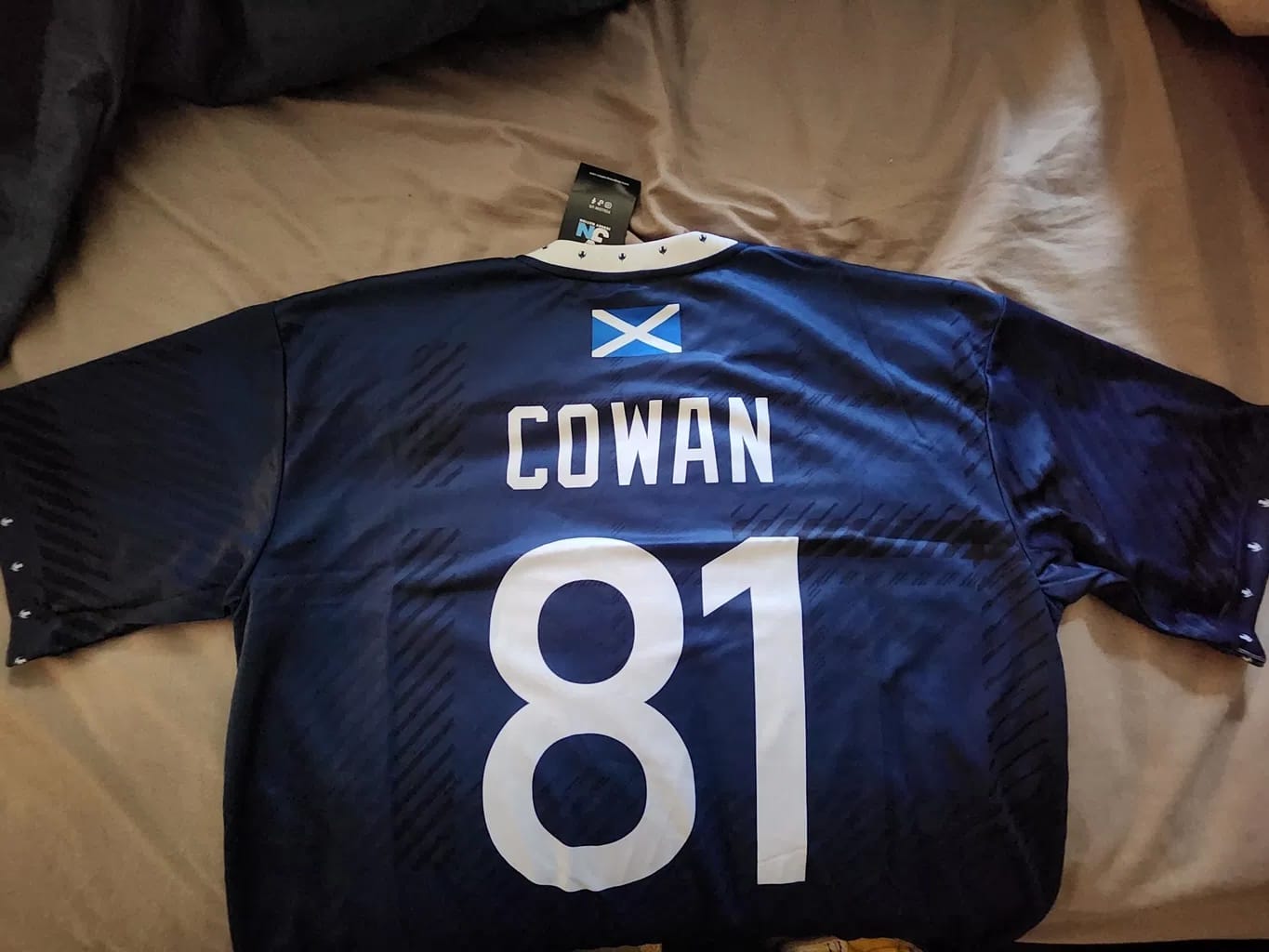 Customer photo review of Scotland Heritage Custom Football Jersey