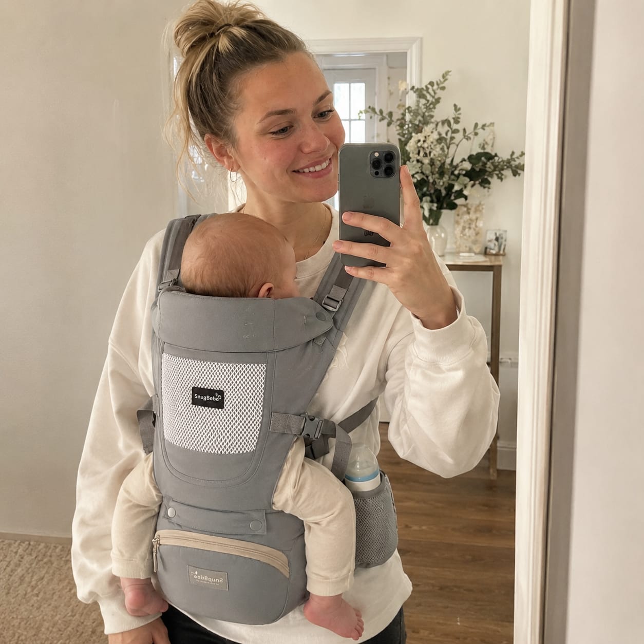 Customer photo review of SNUG BÉBÉ - Baby Carrier
