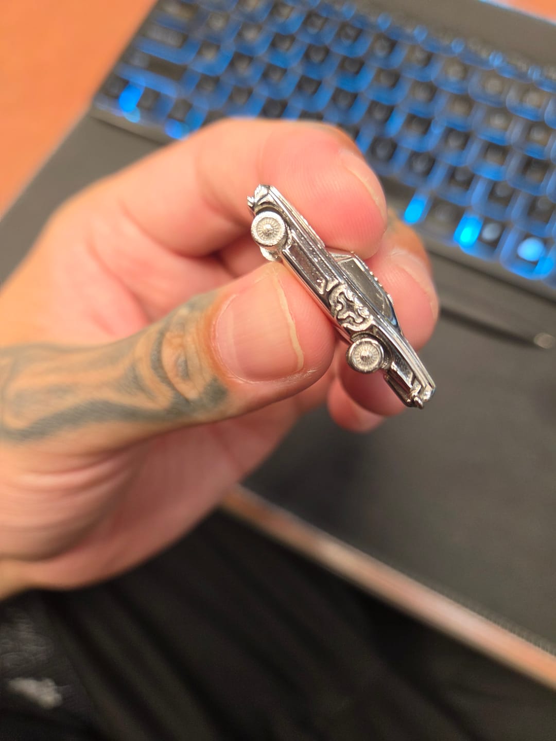 Customer photo review of LOWRIDER PENDANT