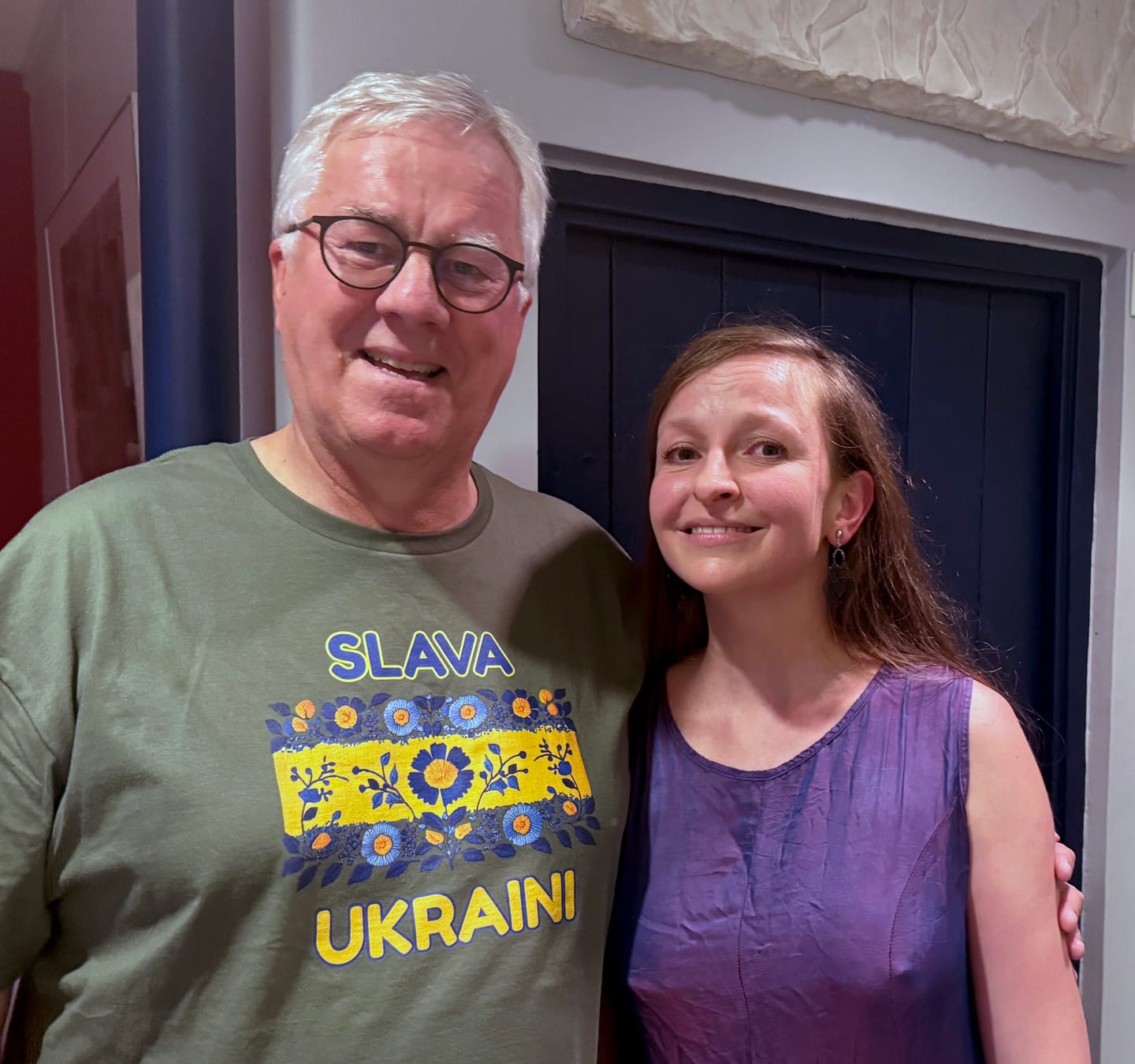 Customer photo review of Slava Ukraini T-Shirt
