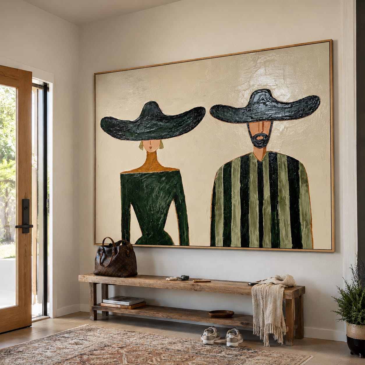 Customer photo review of Midnight Duo-Black Hat Portrait Painting