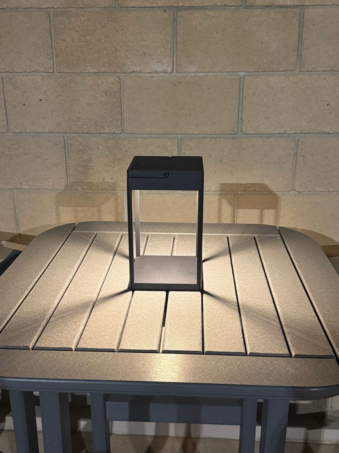 Customer photo review of Luxury Metal Solar Lantern