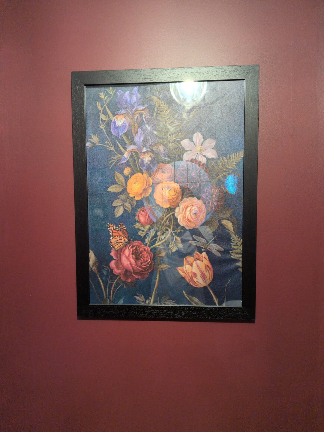 Customer photo review of Indigo Botanical Print
