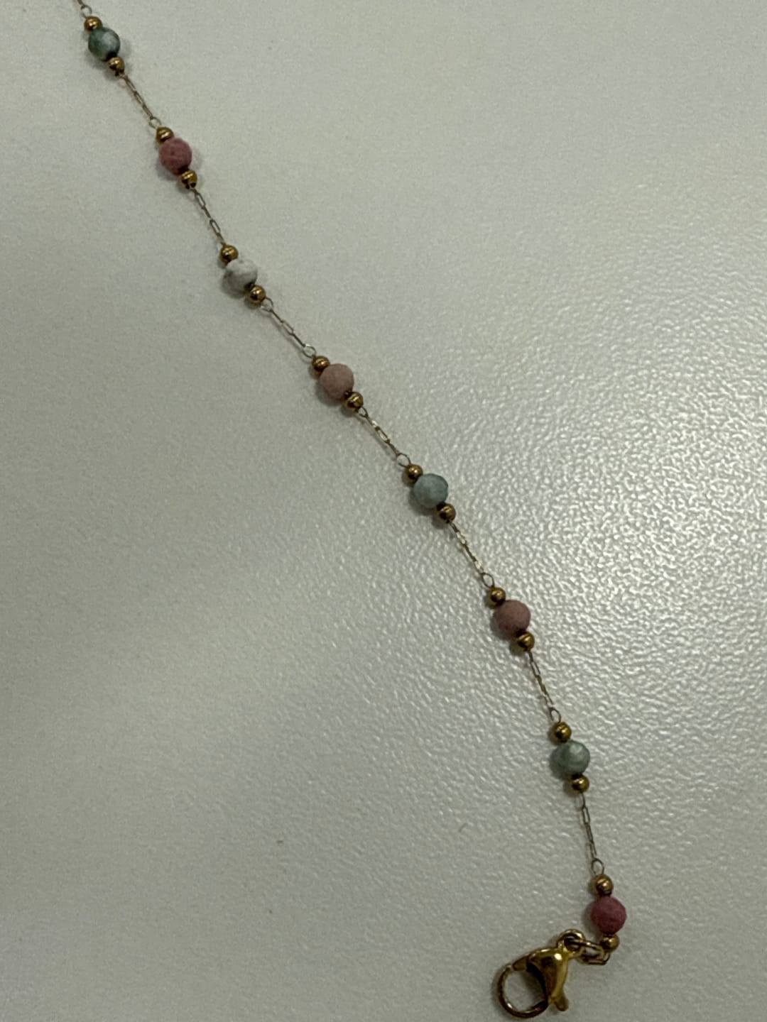 Customer photo review of Lulu Spring Beaded Stone Necklace