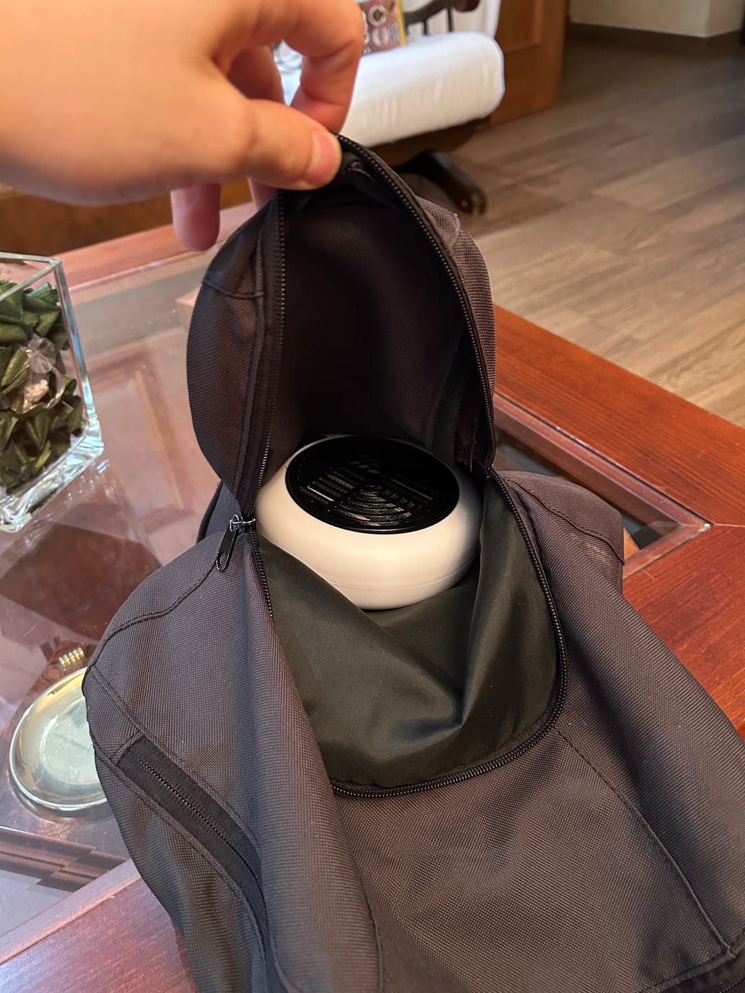 Customer photo review of minicalefactor termocerámico portatil