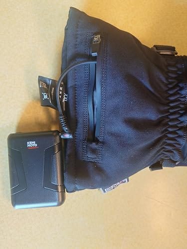 Customer photo review of Heated Motorcycle Riding Gloves