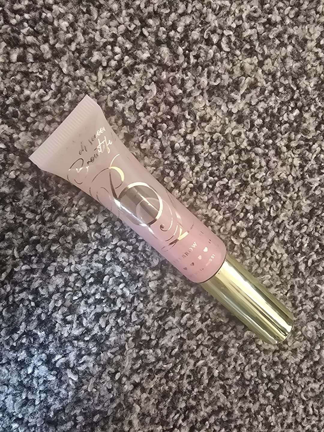 Customer photo review of Babyccino Clear Eyebrow Gel
