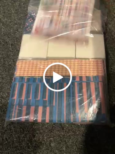 Customer video review of Plaidy Cake Pre-Cut Ready-to-Sew Quilt Kit Featuring Ruby Star Geometry