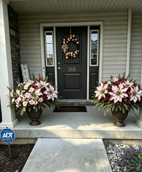 Customer photo review of ❀Last Day 61% OFF🔥Christmas Poinsettia Planter Inserts