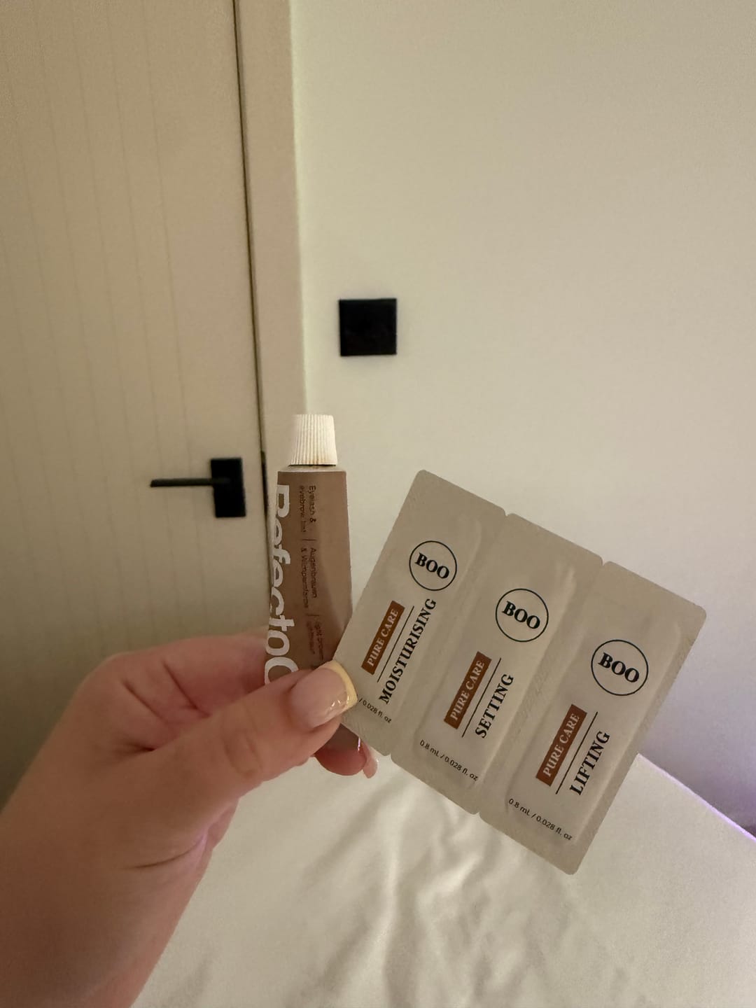 Customer photo review of Pure Care Lash & Brow Lift Pack