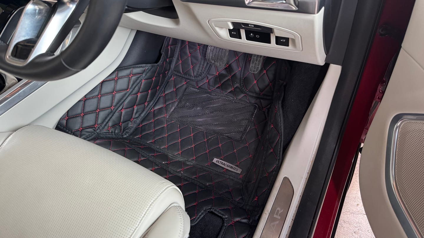 Customer photo review of Black & Red Car Mats