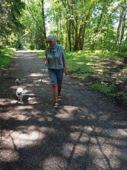 Customer photo review of Escape-Proof Cat Harness + Leash — Reflective Vest