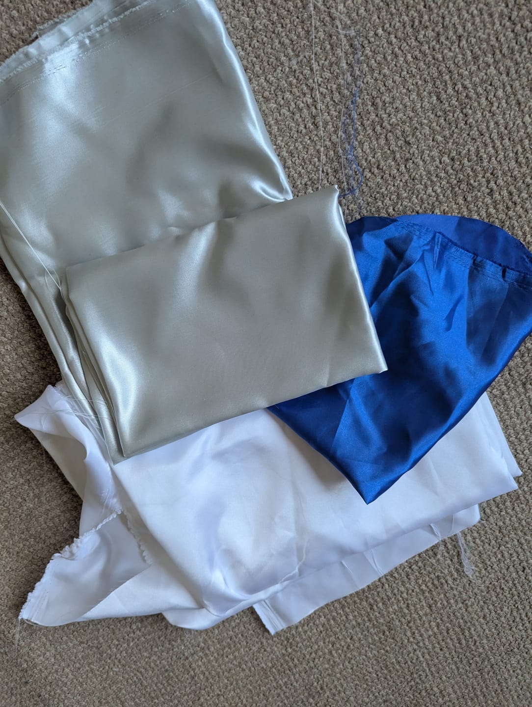 Customer photo review of Liquid Satin Fabric