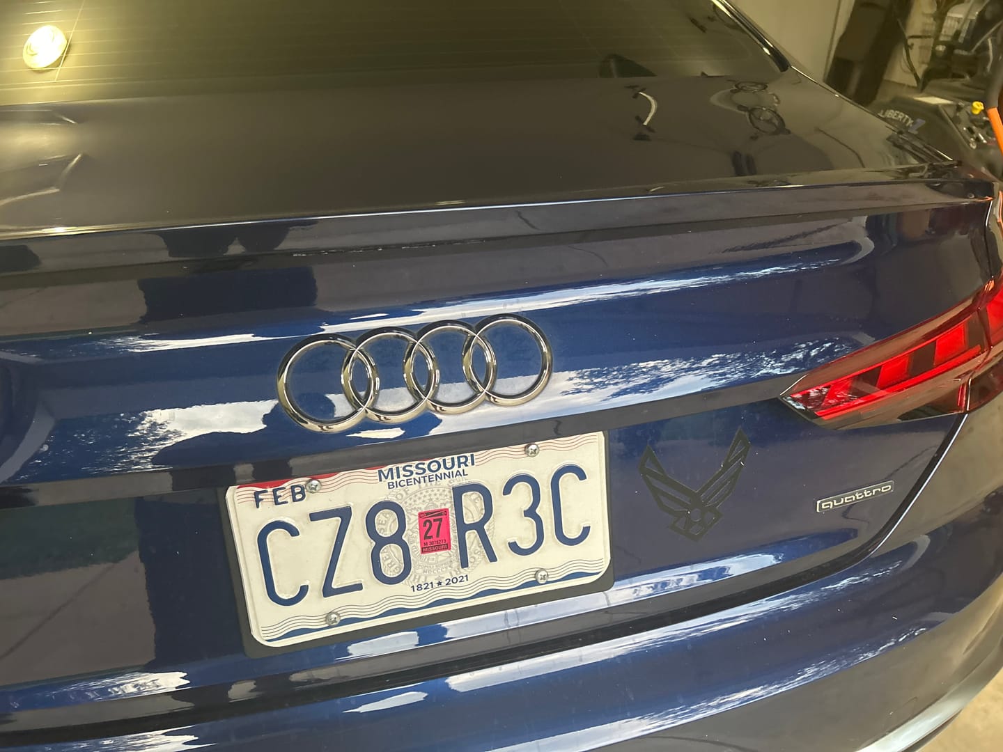 Customer photo review of U.S. Air Force Emblem Wings Magnet