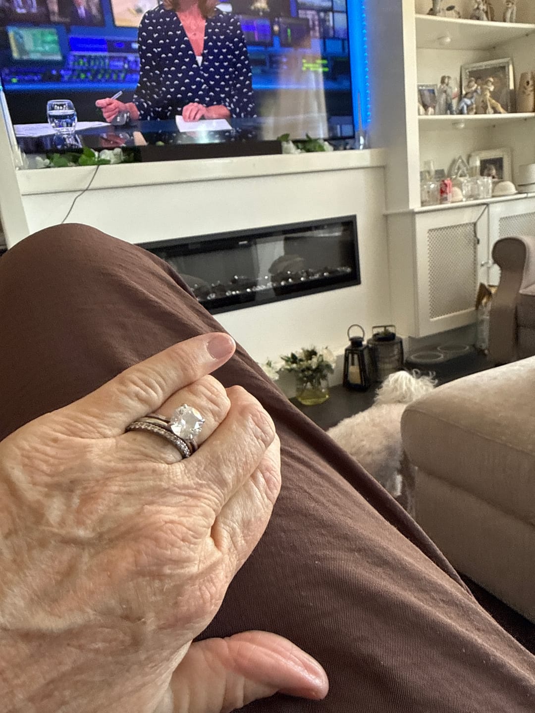 Customer photo review of Round Solitaire Diamond-Inspired Ring 3ct