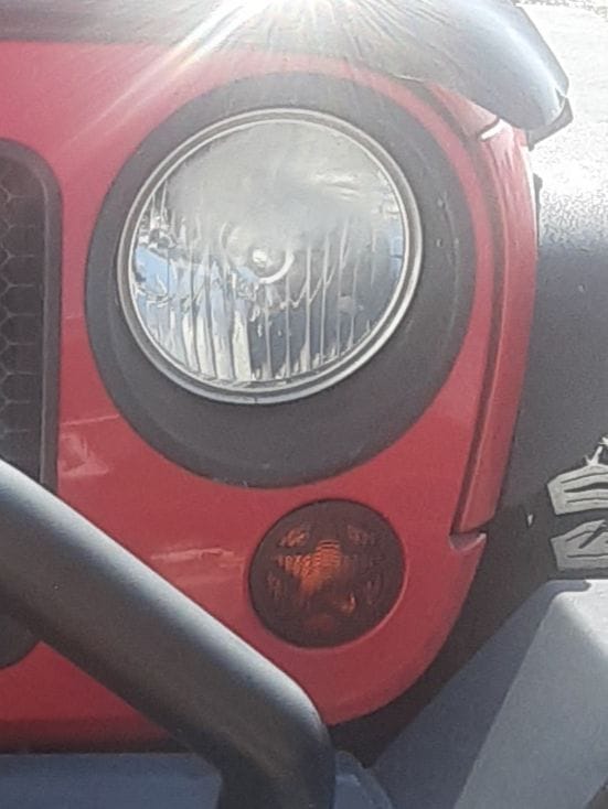 Customer photo review of Black Front Turn Signal Light Lamp Cover For 07-18 Jeep Wrangler JK/ JKU