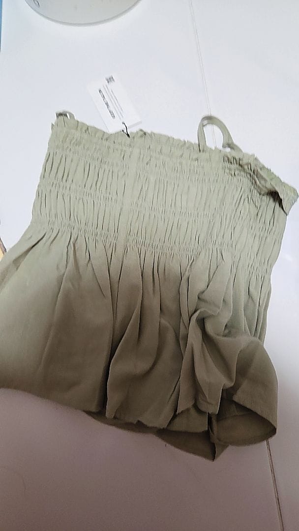 Customer photo review of Smocked 3-Tiered Spaghetti Top