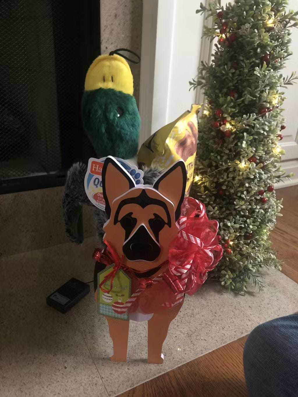 Customer photo review of Dog Planter - German Shepherd Dog