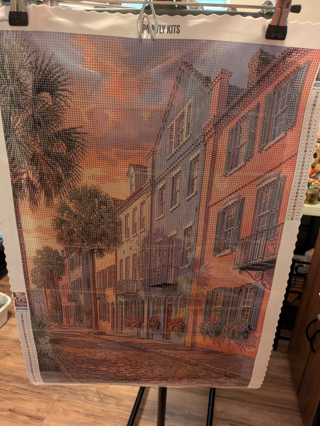 Customer photo review of Charleston Rainbow Row (Diamond Painting)