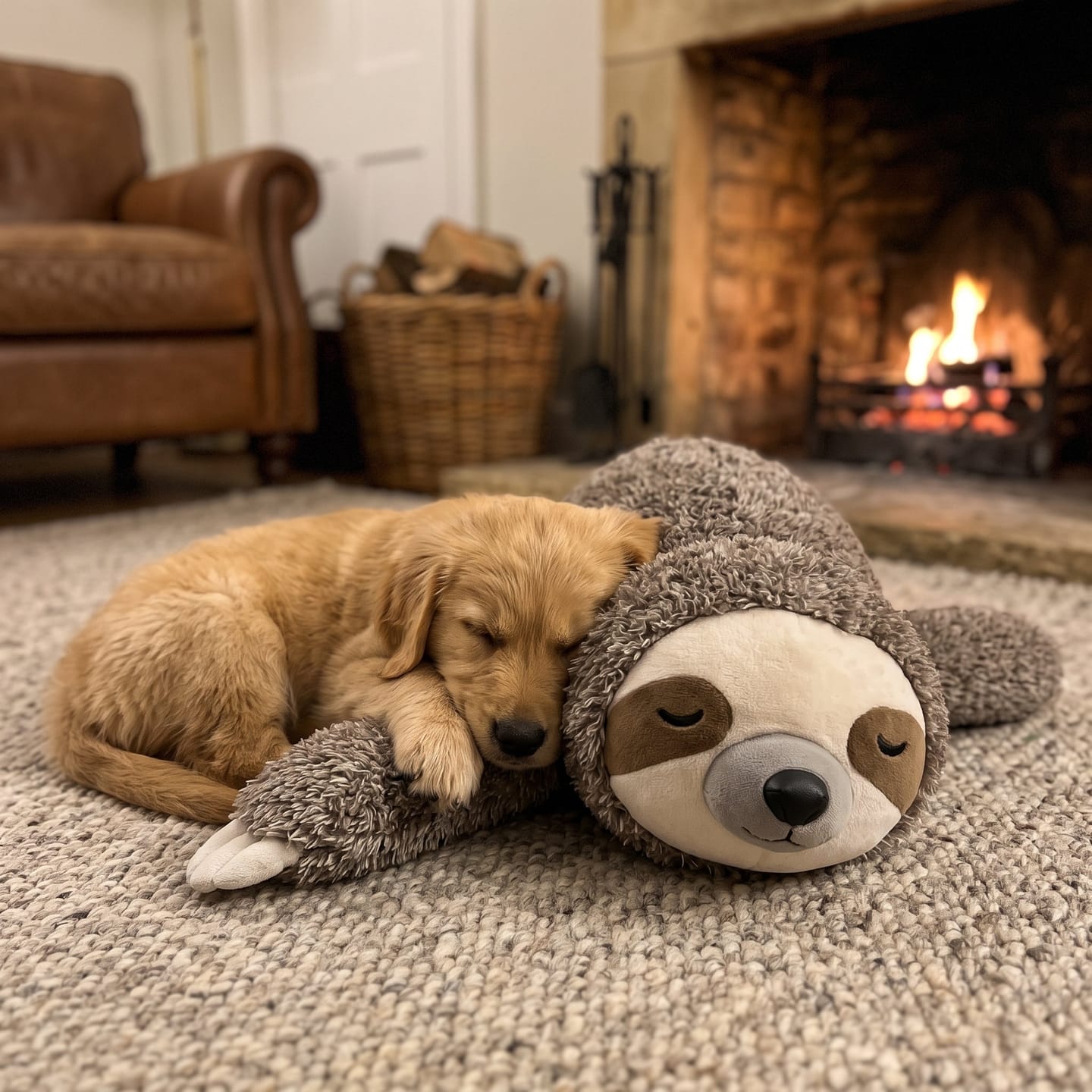 Customer photo review of The Littermate — Heartbeat & Warmth Puppy Sleep Toy