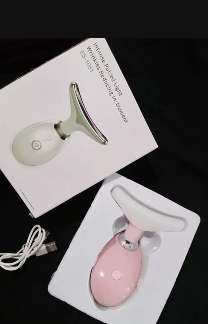 Customer photo review of Face & Neck Lifting Therapy Massager