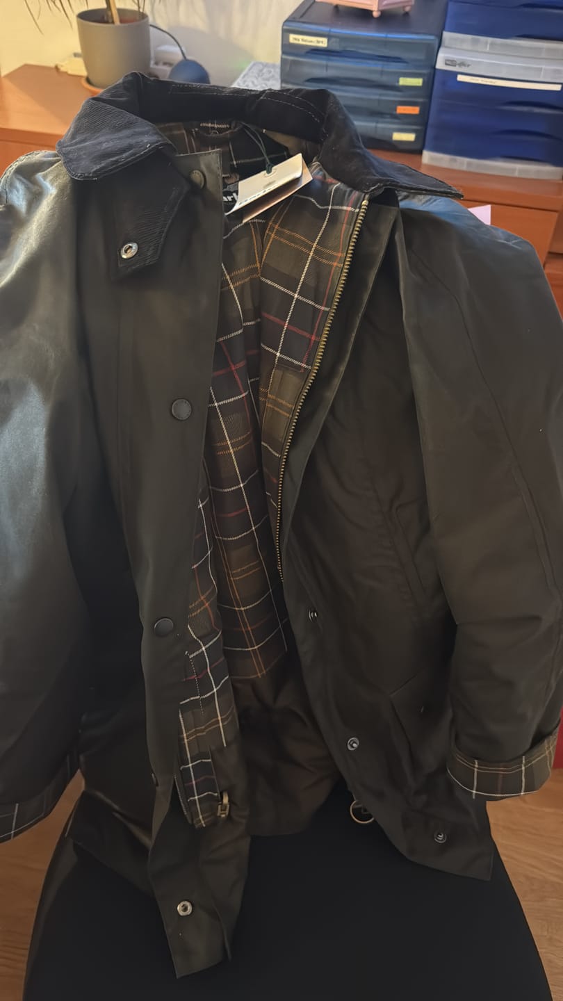 Customer photo review of Barbour Classic Beadnell Women's Wax Jacket - Olive