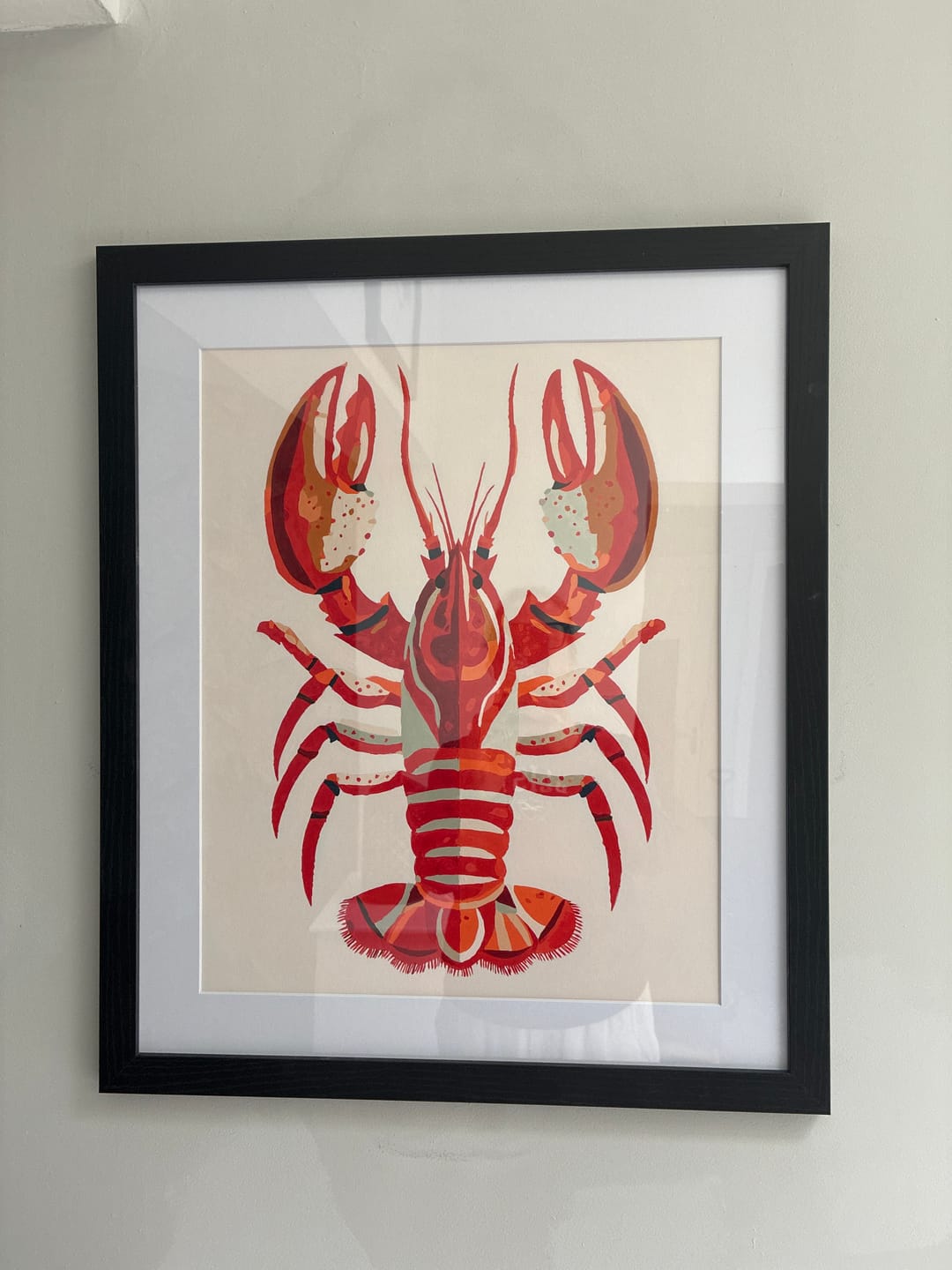 Customer photo review of Red Lobster | Paint by Number