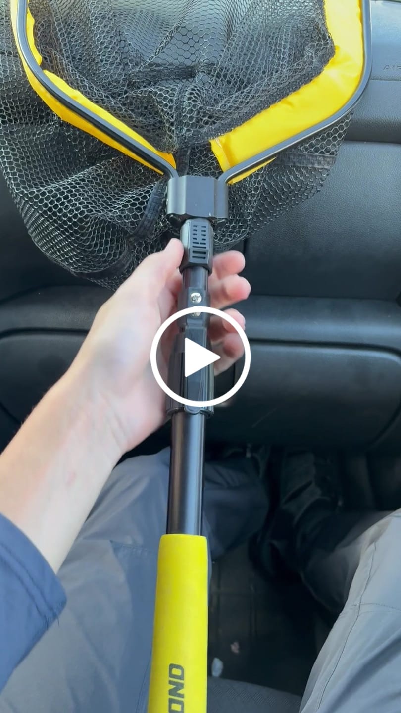 Customer video review of Beyond Braid Floating Fishing Net with Handle