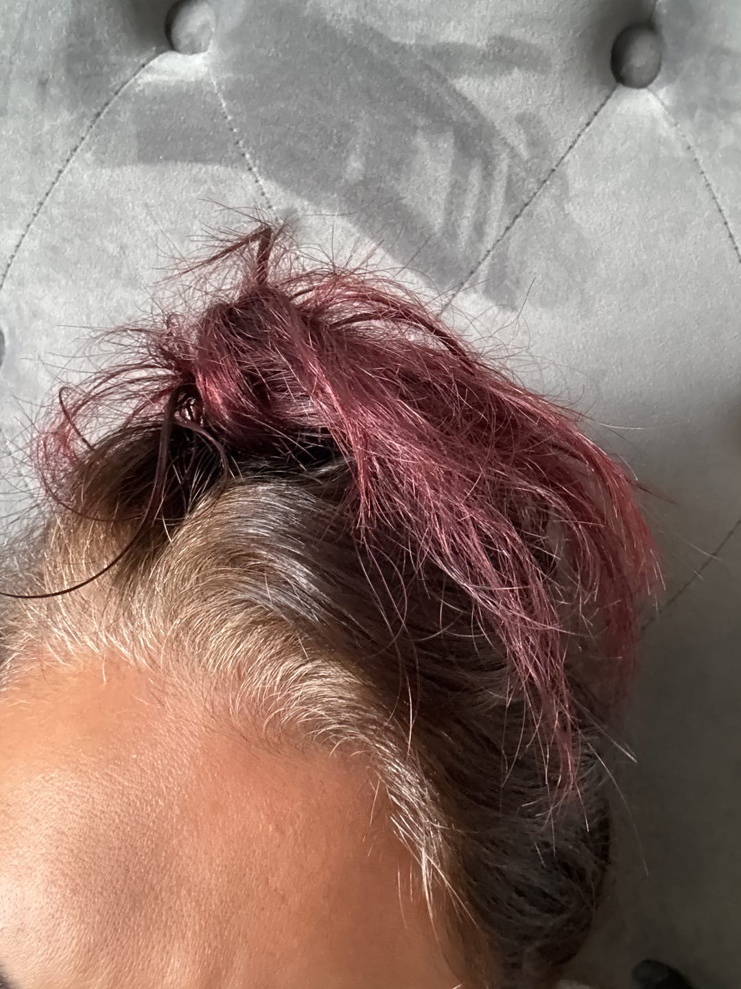 Customer photo review of Instant Dye Shampoo