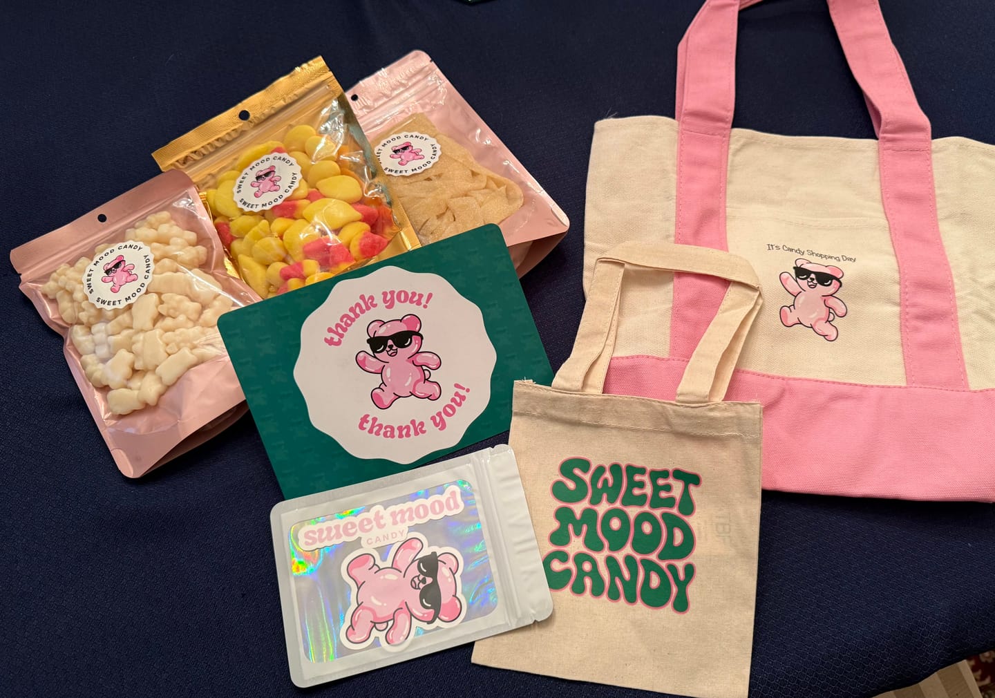 Customer photo review of “It’s Candy Shopping Day” Mini Tote Bag