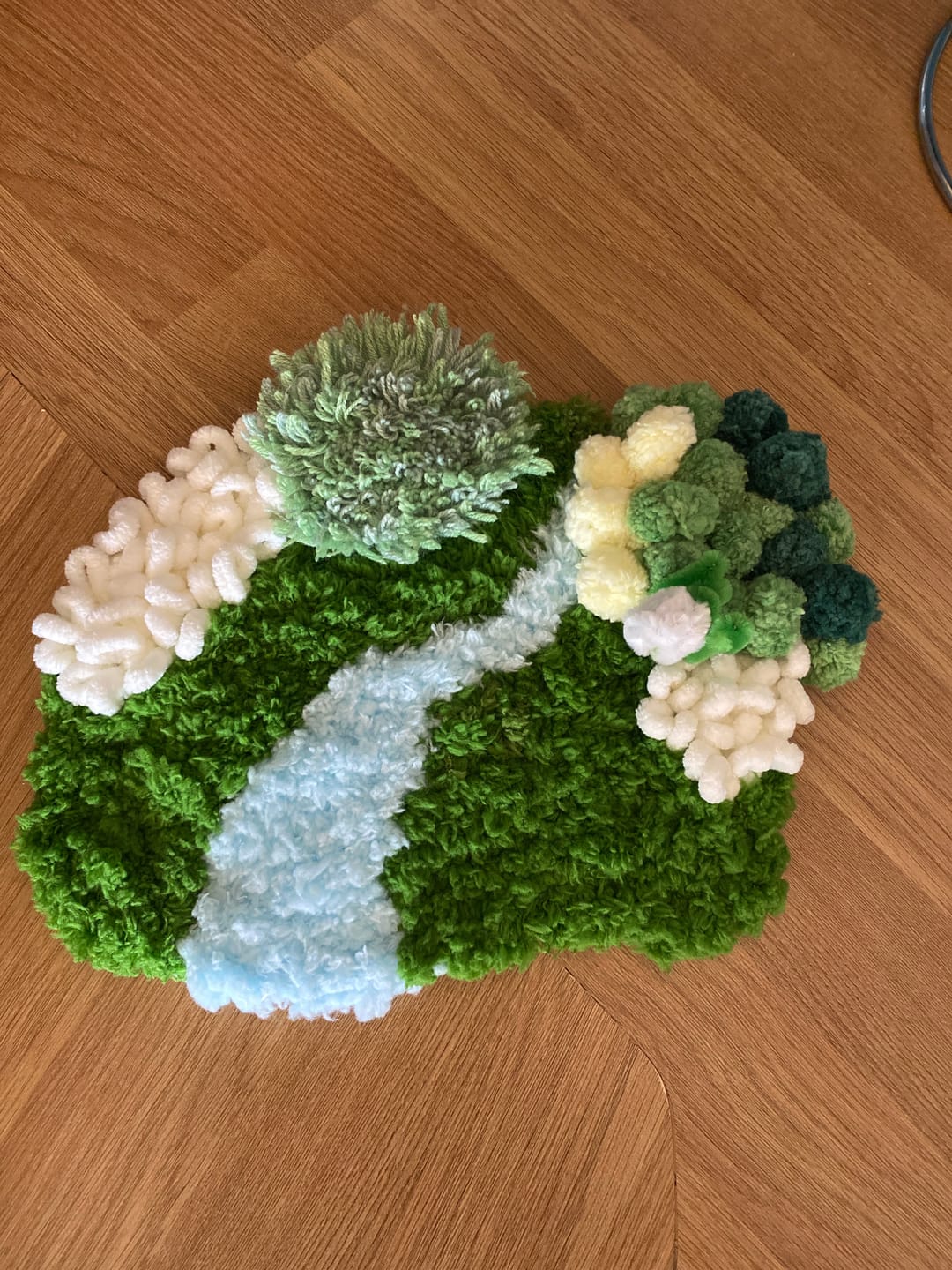 Customer photo review of Snowdrops  - Moss Coaster Kit