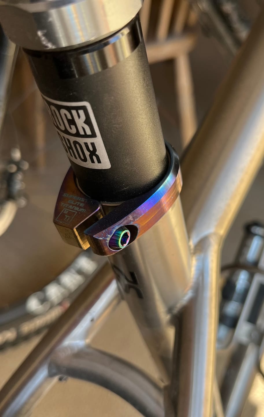 Customer photo review of Elite Titanium Seatclamp