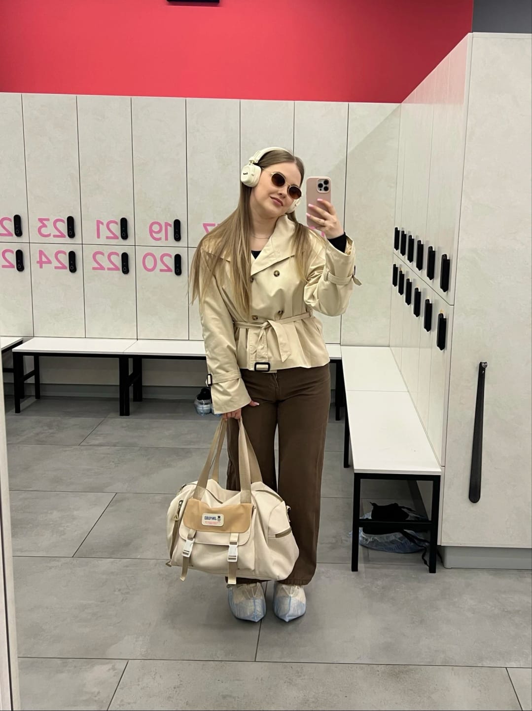 Customer photo review of Teresa British Belted Trench Coat
