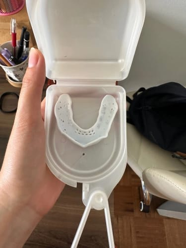 Customer photo review of Lunate Overnight Protection Mouth Guard