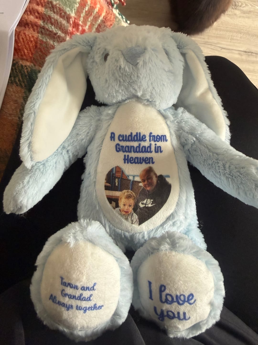 Customer photo review of Item Personalisation